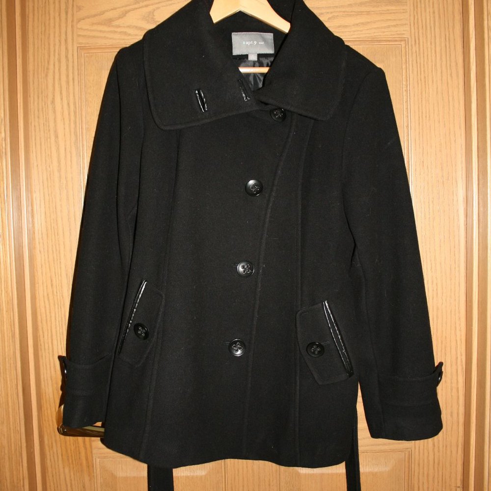 Apt 9 Wool Belted Coat Size L